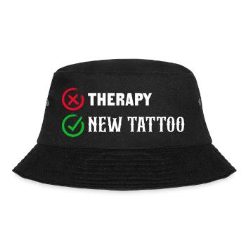 Therapy New Tattoo Inked Skin Illustration Body - Bucket Hat - black - Front - Lela (165cm)