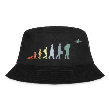 Airplane Observer Evolution - Bucket Hat - black - Front - Lela (165cm)