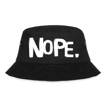 Nope Lettering - Pas d’icône de dictons drôles - Bob - noir - Devant - Lela (165cm)