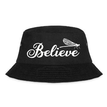 Inspirierende Libelle Botanische Illustration - Bucket Hat - Schwarz - Vorne - Lela (165cm)