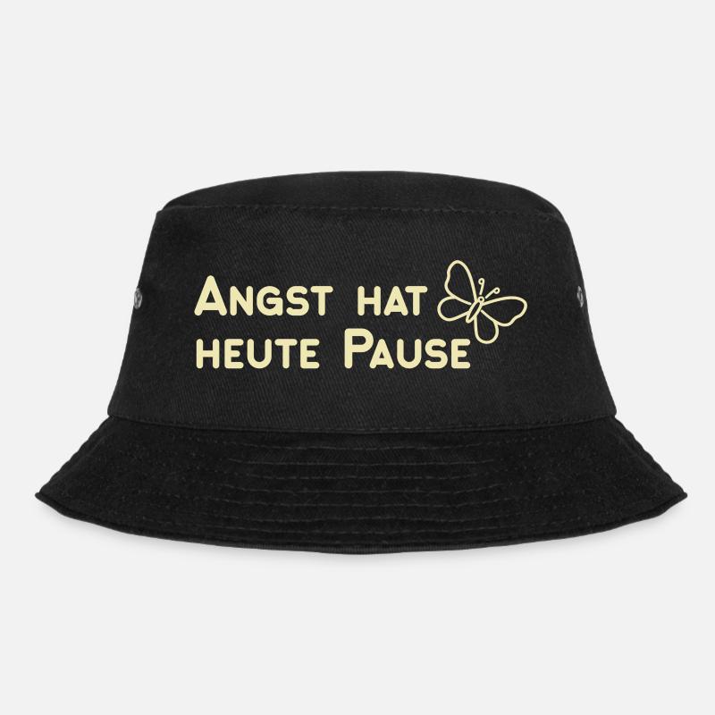 Angst hat heute Pause - Bucket Hat - Schwarz