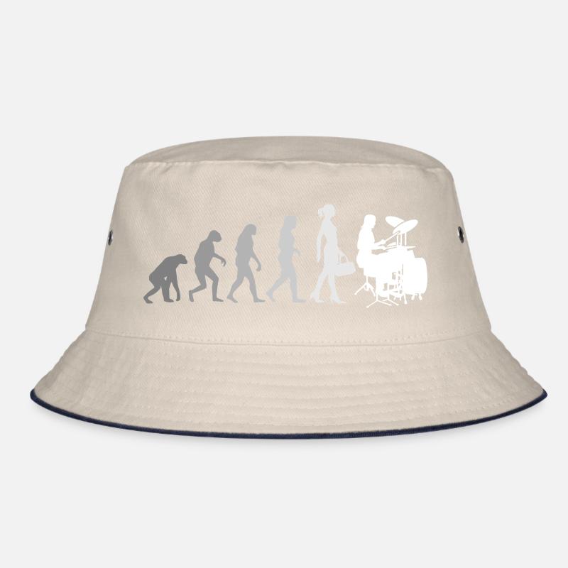 Evolution Schlagzeugerin Percussion Drummer Bucket Hat