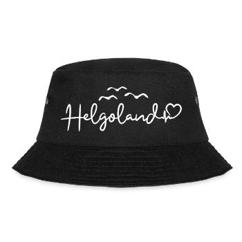 Helgoland Herzschlag - Bucket Hat - Schwarz - Vorne - Lela (165cm)