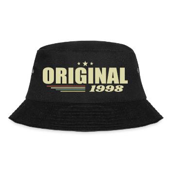27. Geburtstag 27 Jahre Original 1998 - Bucket Hat - Schwarz - Vorne - Lela (165cm)