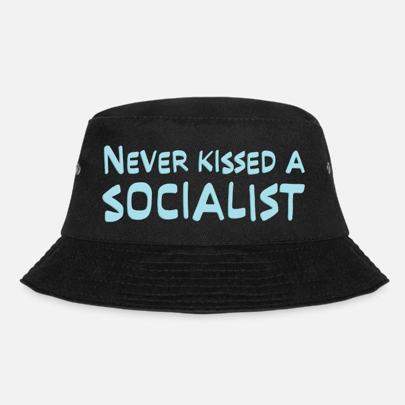 Nie einen Sozialisten geküsst - Bucket Hat - Schwarz