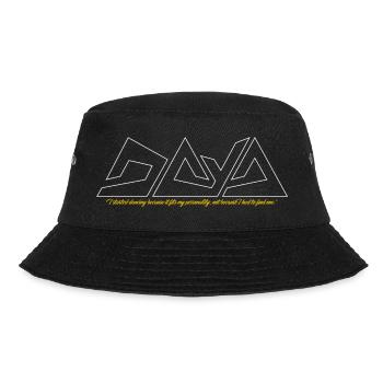 Geometric Gym Lines - Bucket Hat - black - Front - Lela (165cm)