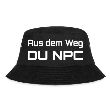 Out of the way, you NPC - Bucket Hat - black - Front - Lela (165cm)