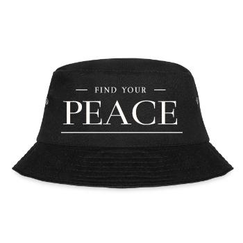 Finde deine innere Frieden - Yoga & Meditation  - Bucket Hat - Schwarz - Vorne - Lela (165cm)