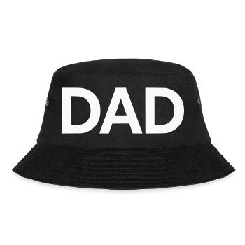 Dad - Papa - Vater - Bucket Hat - Schwarz - Vorne - Lela (165cm)