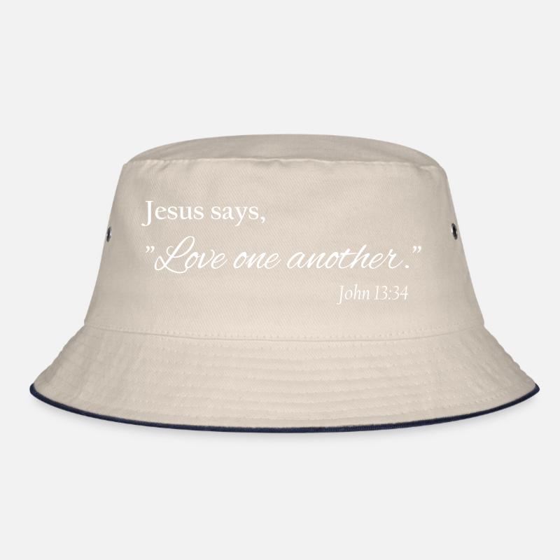 Love One Another – Christlicher Glaube Bucket Hat