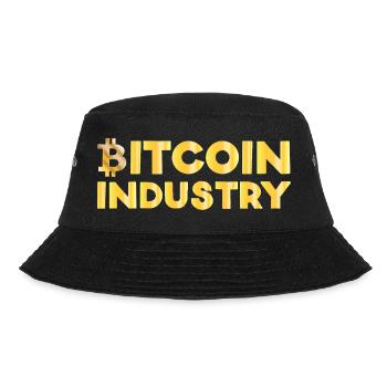 Bitcoin Industrie - Bucket Hat - Schwarz - Vorne - Lela (165cm)