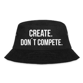 CREATE. DON ́T COMPETE. | Greyline Official - Bucket Hat - black - Front - Lela (165cm)