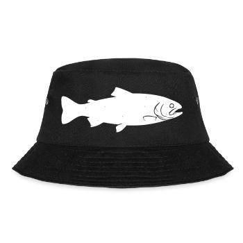 Forelle Fisch Angler Natur Vektor - Bucket Hat - Schwarz - Vorne - Lela (165cm)