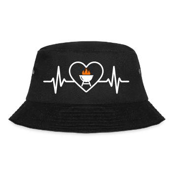 Coeur Barbecue – Passionsgrillades - Bucket Hat - Schwarz - Vorne - Lela (165cm)