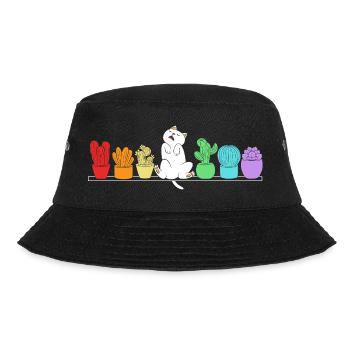 Plant Cactus Cacti - Bucket Hat - black - Front - Lela (165cm)