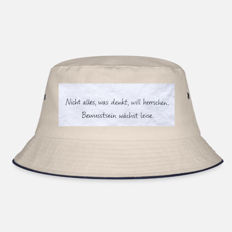 Bewusstsein Wächst Leise Zitat Bucket Hat