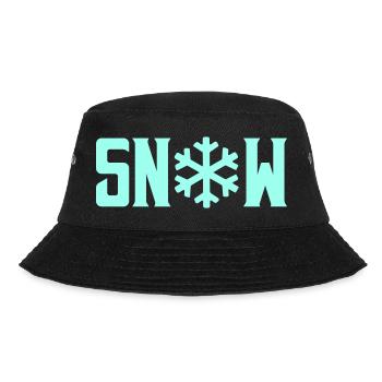 SNOW Snow Crystal - Bucket Hat - black - Front - Lela (165cm)