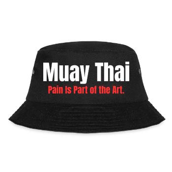 Eight Limbs. One Mind. | Muay Thai - Bucket Hat - black - Front - Lela (165cm)