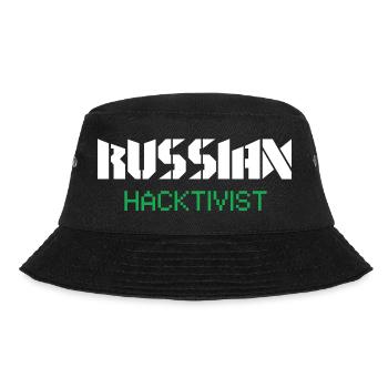 Russian Hacktivist Cyber Security Design - Bucket Hat - Schwarz - Vorne - Lela (165cm)