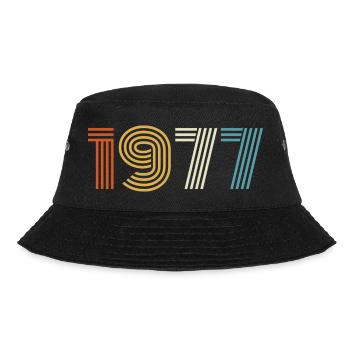 1977 Gift 1977 Vintage 1977 - Bucket Hat - black - Front - Lela (165cm)