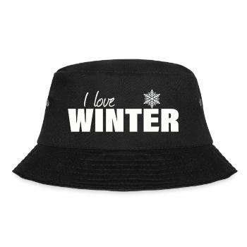 i love winter - Bucket Hat - black - Front - Lela (165cm)