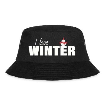 i love winter - Bucket Hat - black - Front - Lela (165cm)
