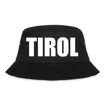 TIROL Logo weiß - Bucket Hat - Schwarz - Vorne - Lela (165cm)