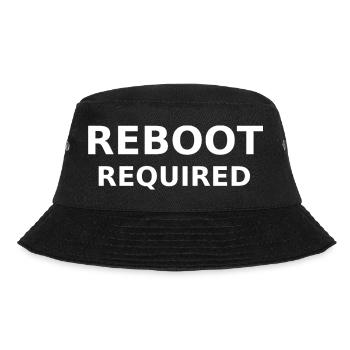 REBOOT REQUIRED - Bucket Hat - Schwarz - Vorne - Lela (165cm)
