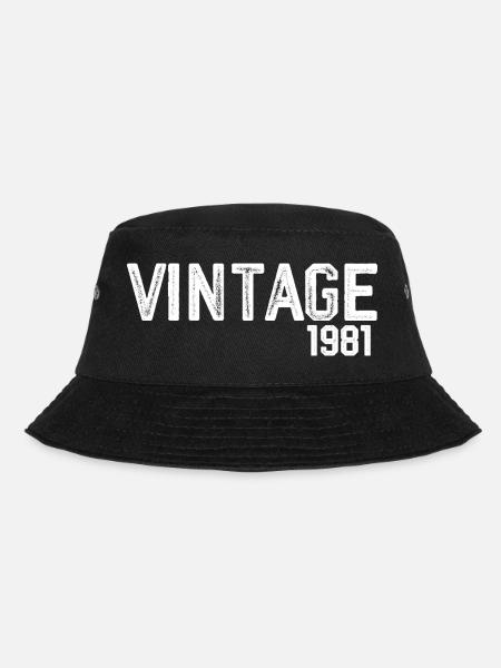 Vintage 1981 - Bucket Hat - black