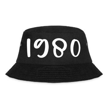1980 Limited Edition 46th Birthday 1980 - Bucket Hat - black - Front - Lela (165cm)
