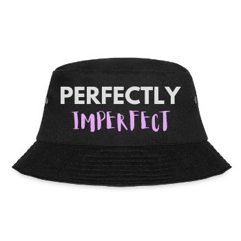 Perfectly Imperfect lettering - Bucket Hat - black - Front - Lela (165cm)