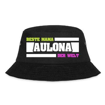 Beste Mama Alona der Welt - Bucket Hat - Schwarz - Vorne - Lela (165cm)