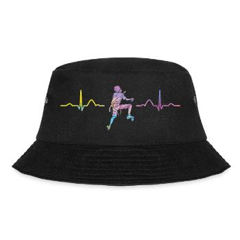Boulderer heartbeat Bouldering Bouldering - Bucket Hat - black - Front - Lela (165cm)
