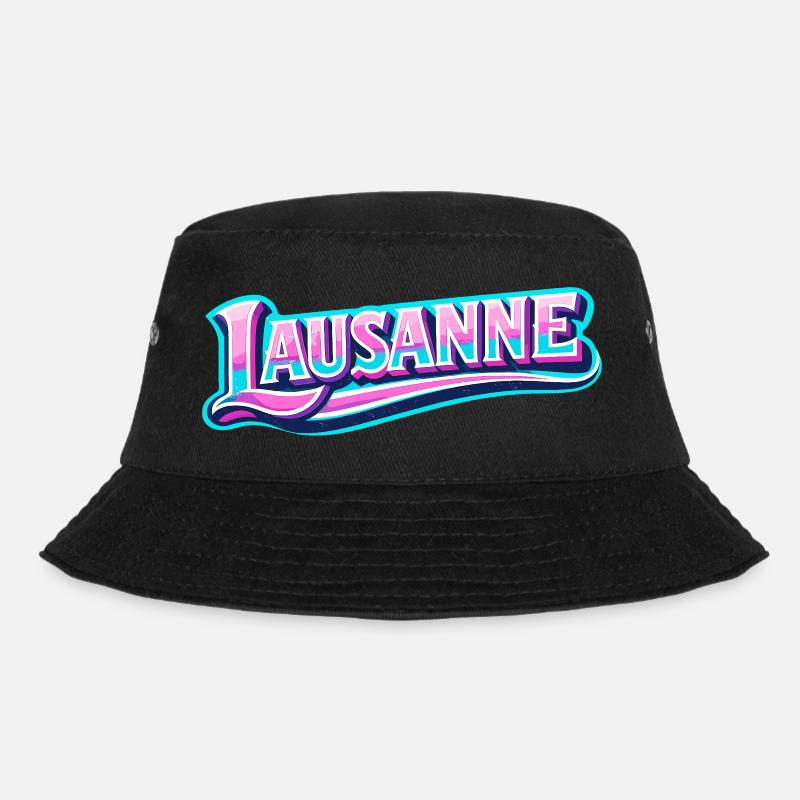 Lausanne - Bucket Hat - black