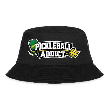 Pickleball Addict Logo - Bucket Hat - black - Front - Lela (165cm)