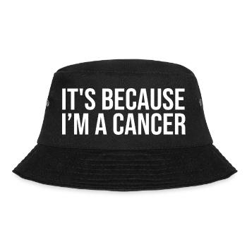Sternzeichen Krebs - Bucket Hat - Schwarz - Vorne - Lela (165cm)