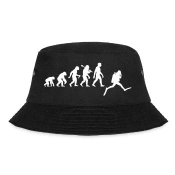 Taucher Evolution Für Schnorcheln Und Tauchen - Bucket Hat - Schwarz - Vorne
