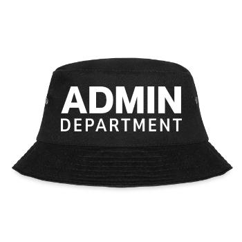 Typografie der Verwaltungsabteilung - Bucket Hat - Schwarz - Vorne