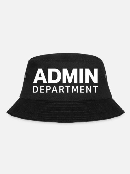 Typografie der Verwaltungsabteilung - Bucket Hat - Schwarz