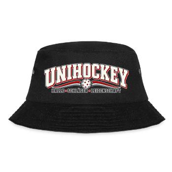 Unihockey Leidenschaft Logo - Bucket Hat - Schwarz - Vorne