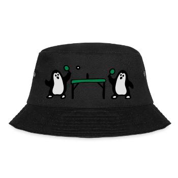 Penguin Table Tennis 3 - Bucket Hat - black - Front - Lela (165cm)