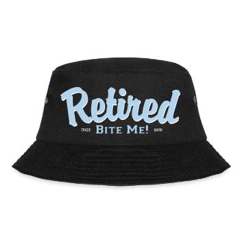 Retired Bite Me! - Bucket Hat - black - Front - Lela (165cm)