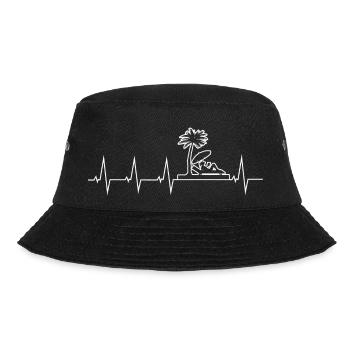 Holiday - heart beat - Bucket Hat - black - Front - Lela (165cm)