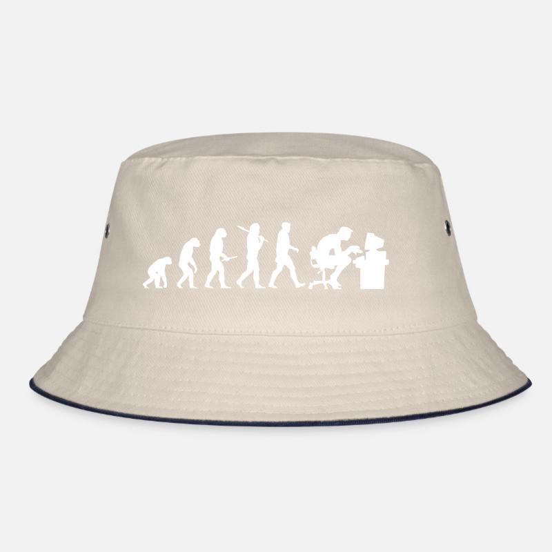 Evolution Computer Nerd! PC Nerd! IT! Technik! Bucket Hat