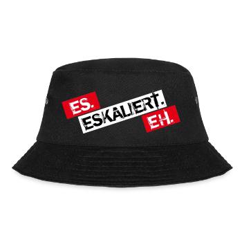 Es Eskaliert Eh - Bucket Hat - Schwarz - Vorne - Lela (165cm)