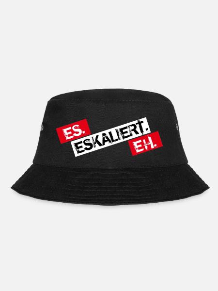 Es Eskaliert Eh - Bucket Hat - Schwarz