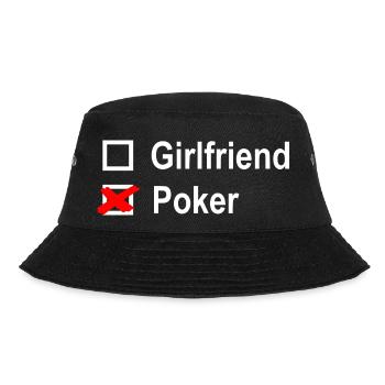 Girlfriend or Poker - Drôle de motif de poker T-shirt - Bob - noir - Devant - Lela (165cm)