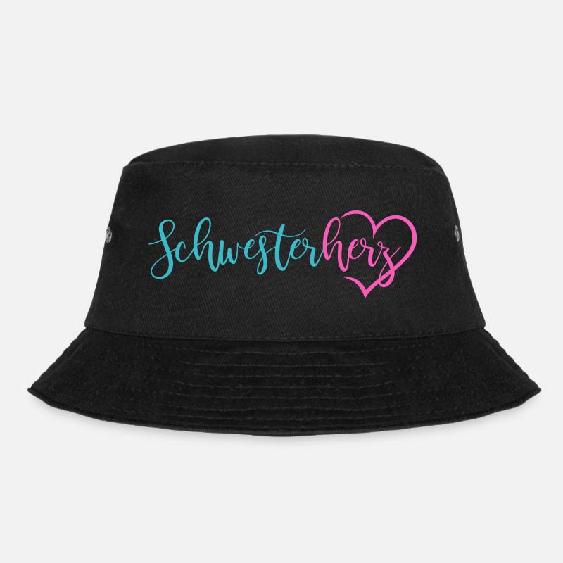 Schwesterherz - Bucket Hat - Schwarz