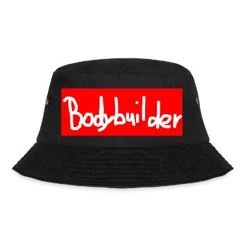 Bodybuilder lettering - Bucket Hat - black - Front - Lela (165cm)