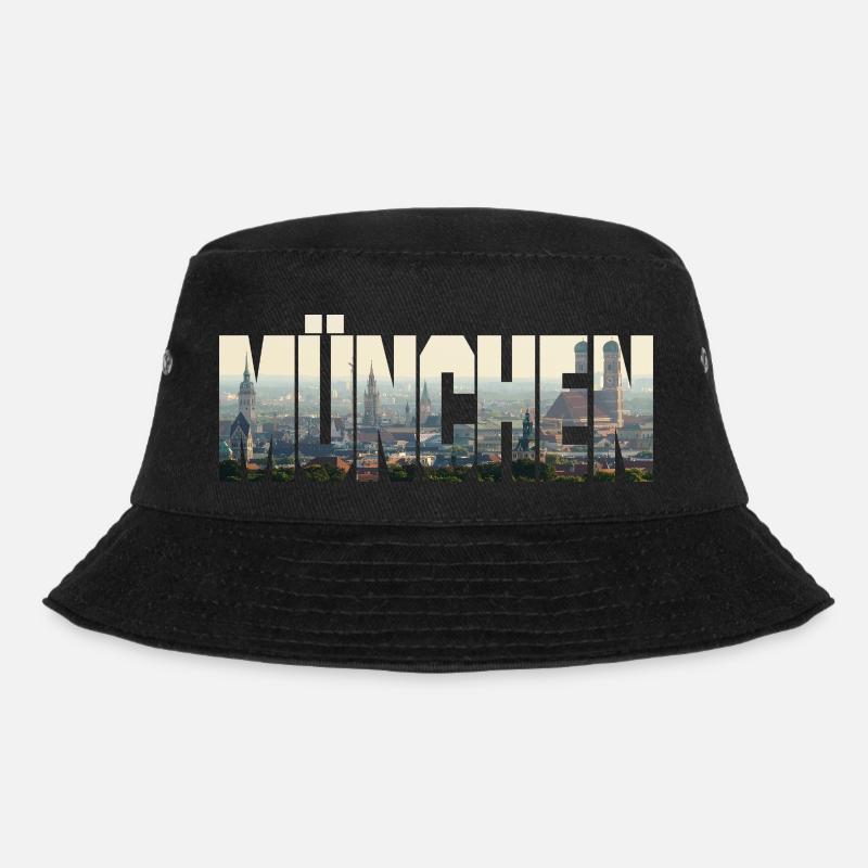 München Panorama - Bucket Hat - Schwarz